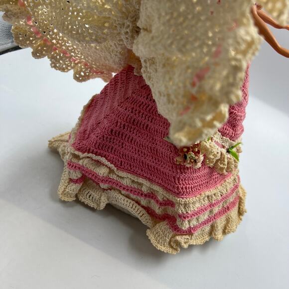 Vintage Annie's Attic February 1993 Pink Victorian GWTW Dress Handmade Doll - Picture 11 of 12